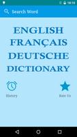 English to French and German 海报