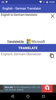 English to German Translator capture d'écran 1
