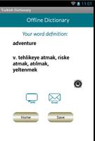 Turkish English Dictionary capture d'écran 3