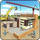 moderno casa construcción 3d icono