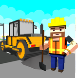 Blocky Highway Road Building icono