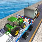 Tractor Cargo Ship Transport آئیکن