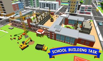 City Builder : High School Construction Games poster