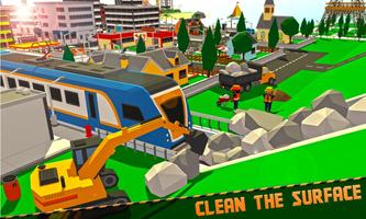 City Subway Build & Ride: Railway Craft Train Game Affiche