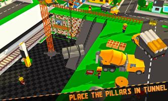 City Subway Build & Ride: Railway Craft Train Game capture d'écran 2