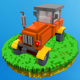 Blocky Tractor Farm Simulator أيقونة