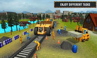 Indian Train City Drive Road Construction Sim تصوير الشاشة 2