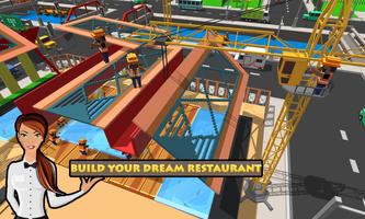 Restaurant Build & Design: Sim de construcción art captura de pantalla 1