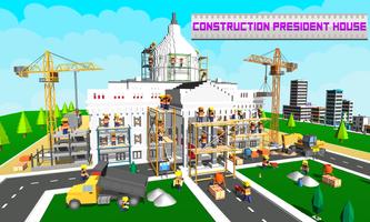 USA President House Construct poster