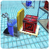 Warehouse Pallet Jack 3D biểu tượng