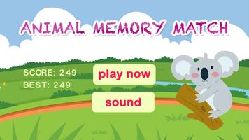 Animal Memory Match HD - Free पोस्टर