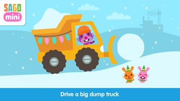Caminhão e escavadora festivos Sago Mini imagem de tela 1