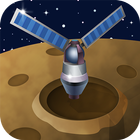 Satellite Space Moon Crash 3D icône
