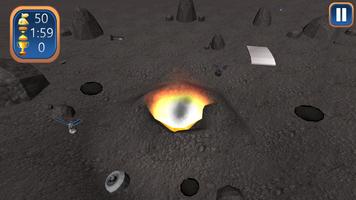 Satellite Space Moon Crash 3D capture d'écran 2