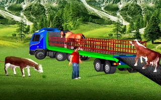 Camion de transport de safari pour animaux Affiche