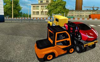 Excavator Car Transport Forklift Simulator poster