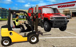 Excavator Car Transport Forklift Simulator screenshot 3