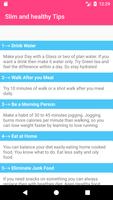 Slim and healthy Tips screenshot 1