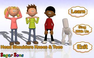 learn Head Knees and Toes Affiche
