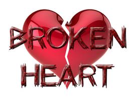 Broken Heart Photo Frames Affiche