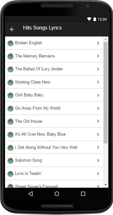 Marianne Faithfull Music&Lyric for Android - APK Download