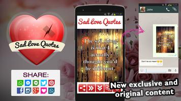 Sad Love Quotes & Images poster