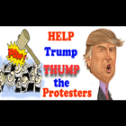TRUMP THUMPS PROTESTERS *NEW* أيقونة