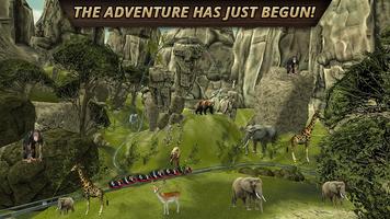 Safari roller coaster ride vr Affiche
