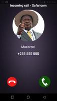 Fake call-Yoweri Museveni call captura de pantalla 3