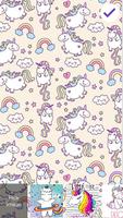 Cute Unicorn Lock Screen plakat