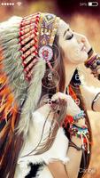 Native American Girl Screen lock पोस्टर