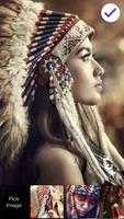 Native American Girl Screen lock স্ক্রিনশট 2