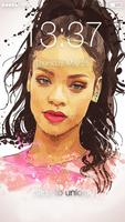 Rihanna Art Lock Screen capture d'écran 2