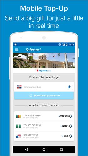 Mobile Top-Up with paysafecard for Android - APK Download