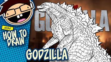 How to draw Godzilla poster
