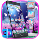 3D Pink Sakura Flower Theme APK