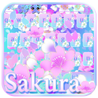 Sakura floral clavier Thème icône