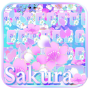 Sakura floral clavier Thème APK