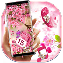 Pink Romantic Sakura Theme APK