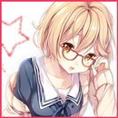 Glasses Girl Anime Wallpaper APK