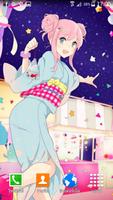 Anime Girls Yukata Wallpaper capture d'écran 3