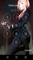 Sakura Haruno Lock Screen HD captura de pantalla 1