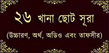 Small 26 Surah (২৬টি ছোট সূরা)