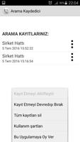 برنامه‌نما Arama Kaydedici عکس از صفحه