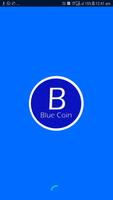 blue coin Affiche