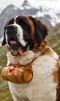 Chien Saint-Bernard LWP Affiche