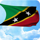 Saint Kitts and Nevis 3D Flag ไอคอน