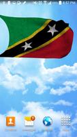 Saint Kitts and Nevis 3D Flag syot layar 3