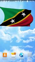 Saint Kitts and Nevis 3D Flag Affiche