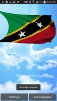Saint Kitts and Nevis 3D Flag تصوير الشاشة 1